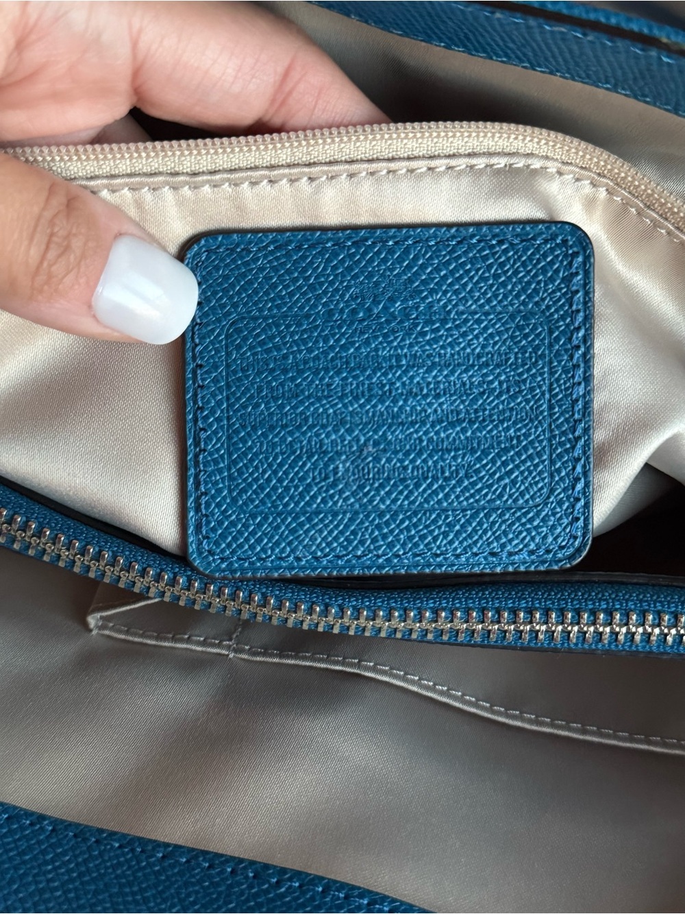 Coach blue tote 👜 - Picture 10 of 16